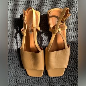 Tan leather sandals
